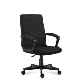   Mark Adler Boss 2.5 black Otočná stolička Boss, pohodlná kancelárska stolička látka čierna
