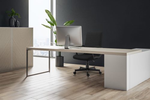 Mark Adler Boss 2.5 black Otočná stolička Boss, pohodlná kancelárska stolička látka čierna