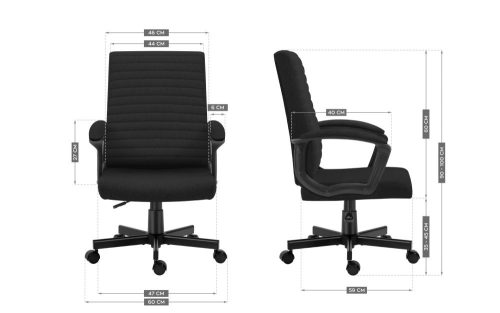 Mark Adler Boss 2.5 black Otočná stolička Boss, pohodlná kancelárska stolička látka čierna