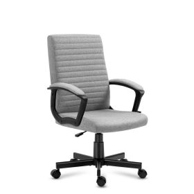   Mark Adler Boss 2.5 grey Otočná stolička Boss, pohodlná kancelárska stolička látka sivá