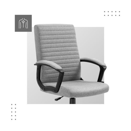Mark Adler Boss 2.5 grey Otočná stolička Boss, pohodlná kancelárska stolička látka sivá