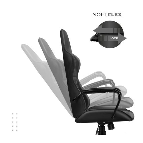 Mark Adler Boss 4.2 black Prémiové šéfovské kreslo, otočné kreslo, reverzná koža, látka, čierna