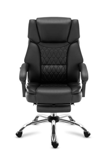 Mark Adler Boss 6.0 black Prémiové kreslo šéf, s masážnou funkciou, s opierkou na nohy, čierna
