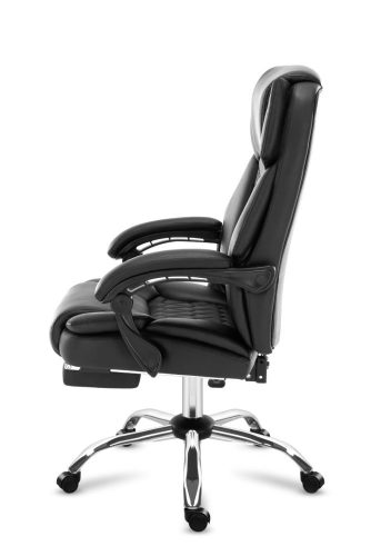 Mark Adler Boss 6.0 black Prémiové kreslo šéf, s masážnou funkciou, s opierkou na nohy, čierna