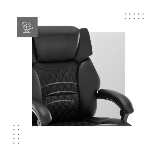 Mark Adler Boss 6.0 black Prémiové kreslo šéf, s masážnou funkciou, s opierkou na nohy, čierna