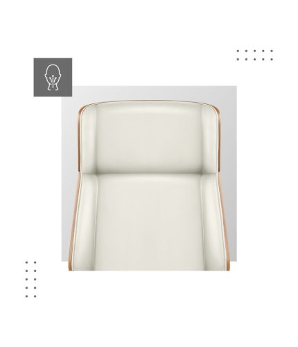 Mark Adler Boss 8.0 beige Prémiové šéfovské kreslo, pohodlné kancelárske kreslo, moderné riaditeľské kreslo, s opierkou hlavy a krku, umelá koža, béžová