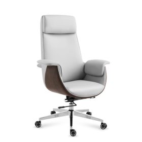   Mark Adler Boss 8.2 white Prémiové šéfovské kreslo, s opierkou hlavy a krku, umelá koža, biela