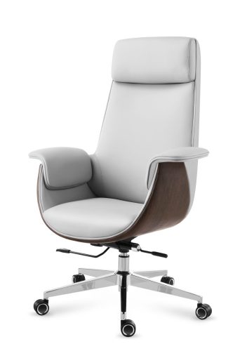 Mark Adler Boss 8.2 white Prémiové šéfovské kreslo, s opierkou hlavy a krku, umelá koža, biela