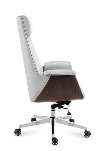 Mark Adler Boss 8.2 white Prémiové šéfovské kreslo, s opierkou hlavy a krku, umelá koža, biela
