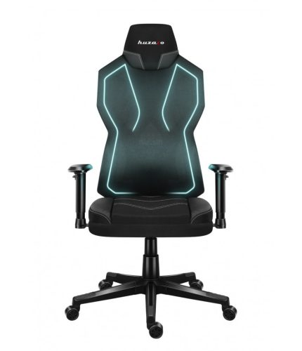 Huzaro combat 6.2 black rgb herná stolička, ergonomicky pohodlná, herná stolička, polohovateľné RGB, čierna.