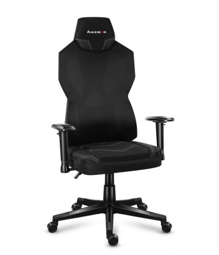 Huzaro combat 6.2 black rgb herná stolička, ergonomicky pohodlná, herná stolička, polohovateľné RGB, čierna.