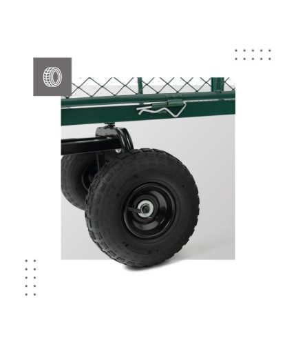 Mark Adler Záhradný vozík, ručný, maximálna nosnosť 350 kg, fúrik, plochý vozík, х materiálov, s protišmykovou špongiou