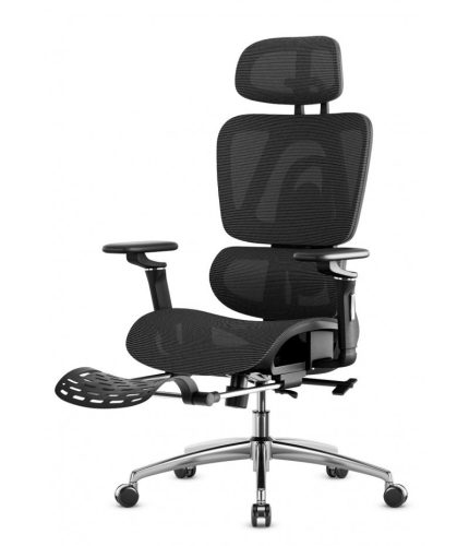Mark Adler Premium Ergonomická pohodlná kancelárska stolička, nastaviteľná výška, opierka nôh, čierna