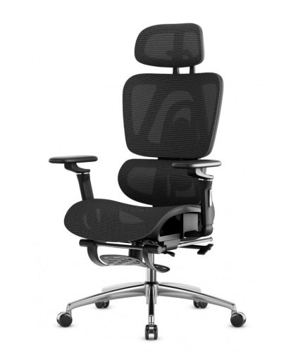 Mark Adler Premium Ergonomická pohodlná kancelárska stolička, nastaviteľná výška, opierka nôh, čierna