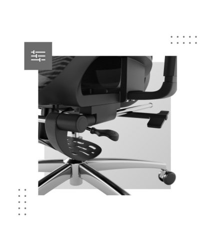 Mark Adler Premium Ergonomická pohodlná kancelárska stolička, nastaviteľná výška, opierka nôh, čierna