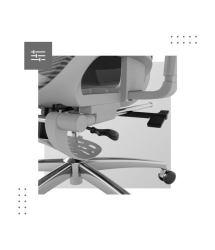 Mark Adler Expert Premium ergonomická pohodlná kancelárska stolička, nastaviteľná výška, opierka nôh, šedá