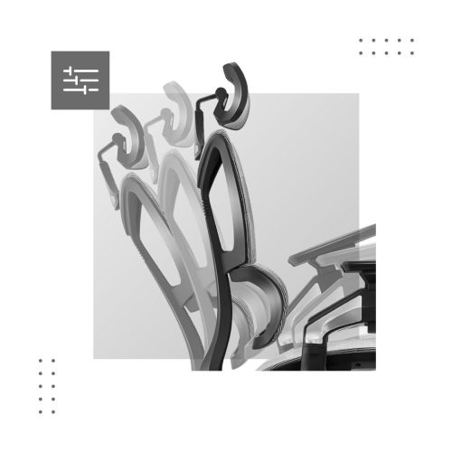 Mark Adler Prémiová ergonomická kancelárska stolička pohodlná kancelárska stolička, výškovo nastaviteľná sieťovina HD, technológia air mesh