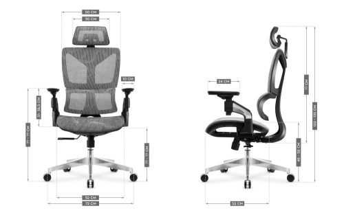 Mark Adler Prémiová ergonomická kancelárska stolička pohodlná kancelárska stolička, výškovo nastaviteľná sieťovina HD, technológia air mesh