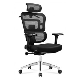  Mark Adler Expert 4.9 black Ergonomické ortopedické pohodlné kancelárske kreslo, bedrová opierka čierna