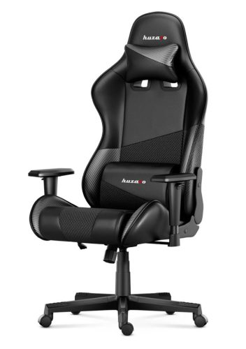 Huzaro Force 6.2 carbon herné stolička , polohovateľné podrúčky, polohovateľná bedrová noha + vankúš na krk, čiernošedá