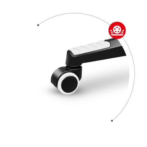 Huzaro Force 6.2 white rgb hráčska stolička, polohovateľné podrúčky, RGB ,nastaviteľná bedrová noha + vankúš na krk, biela