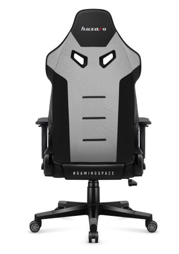 Huzaro Force 7.6 grey hráčska stolička herné kreslo ležadlo, látka, bedrová opierka, opierka hlavy, tvarovaná pamäťová pena, šedá.