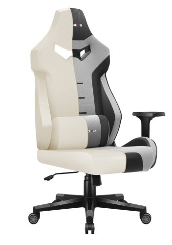 Huzaro Force 7.6 grey hráčska stolička herné kreslo ležadlo, látka, bedrová opierka, opierka hlavy, tvarovaná pamäťová pena, šedá.