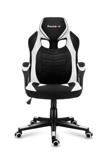 Huzaro Force 2.5 white hráčska stolička otočná stolička, kreslo, polstrovaný sedák, biela.
