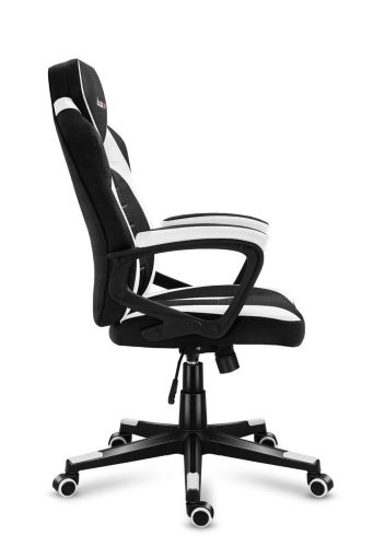 Huzaro Force 2.5 white hráčska stolička otočná stolička, kreslo, polstrovaný sedák, biela.