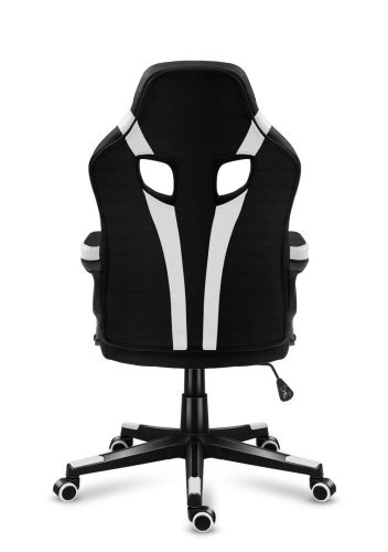 Huzaro Force 2.5 white hráčska stolička otočná stolička, kreslo, polstrovaný sedák, biela.