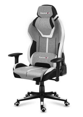 Huzaro Force 7.9 grey mesh herná stolička, nastaviteľné operadlo, nastaviteľné podrúčky, bedrový vankúš, odnímateľný krčný vankúš, látka sivá