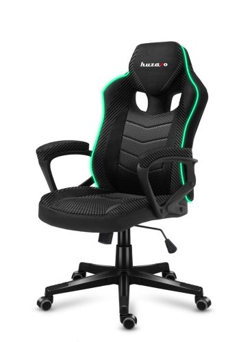 Huzaro Force 2.5 rgb mesh hráčska stolička je pohodlná, herná stolička, otočná stolička, kreslo RBB, polstrovaný sedák, čierna.