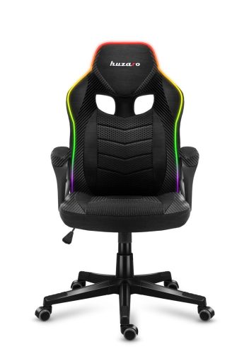 Huzaro Force 2.5 rgb mesh hráčska stolička je pohodlná, herná stolička, otočná stolička, kreslo RBB, polstrovaný sedák, čierna.