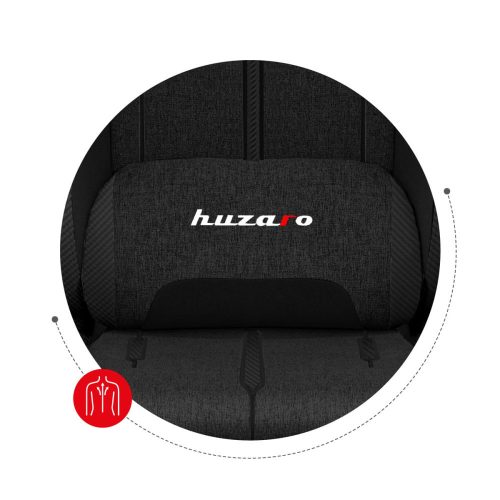 Huzaro Force 7.9 black herné kreslo sieťované, polohovateľné operadlo, bedrová opierka, odnímateľný krčný vankúš, látka, čierna.