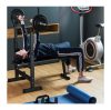 Polohovateľná lavica na cvičenie Athler, polohovateľná opierka chrbta, maximálna nosnosť 200 Kg, 5 adaptačných polôh, čierna