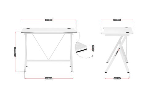 Herný stolík Huzaro Hero 1.4 biely