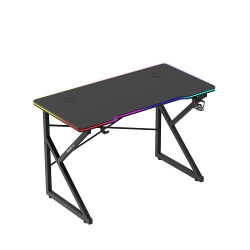 Herný stôl Huzaro Hero 1.7 rgb black, písací stôl 120 X 60 Cm čierny.
