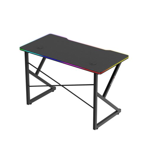 Herný stôl Huzaro Hero 1.7 rgb black, písací stôl 120 X 60 Cm čierny.