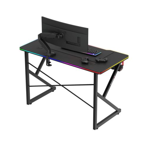 Herný stôl Huzaro Hero 1.7 rgb black, písací stôl 120 X 60 Cm čierny.