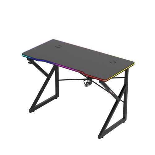 Herný stôl Huzaro Hero 1.7 rgb black, písací stôl 120 X 60 Cm čierny.