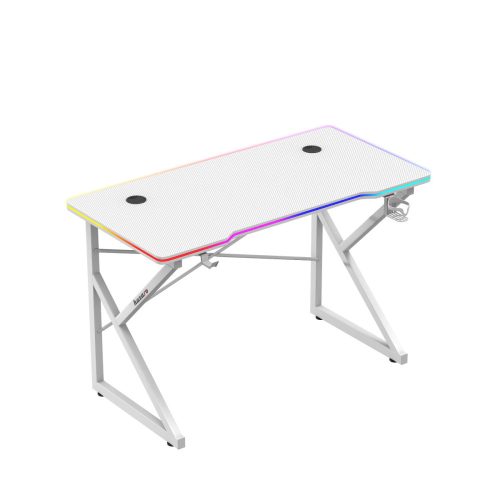 Herný stôl Huzaro Hero 1.7 rgb white, písací stôl RGB 120 X 60 Cm biely