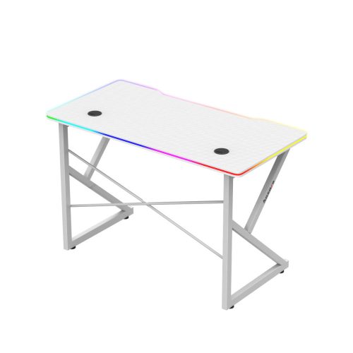 Herný stôl Huzaro Hero 1.7 rgb white, písací stôl RGB 120 X 60 Cm biely