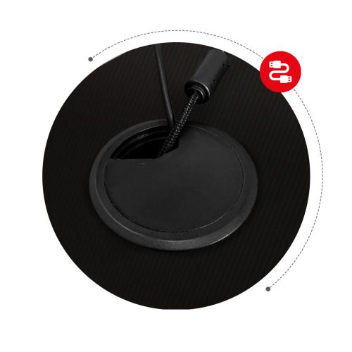 Hráčský stol Huzaro Hero 2.5 black, stol čierny.