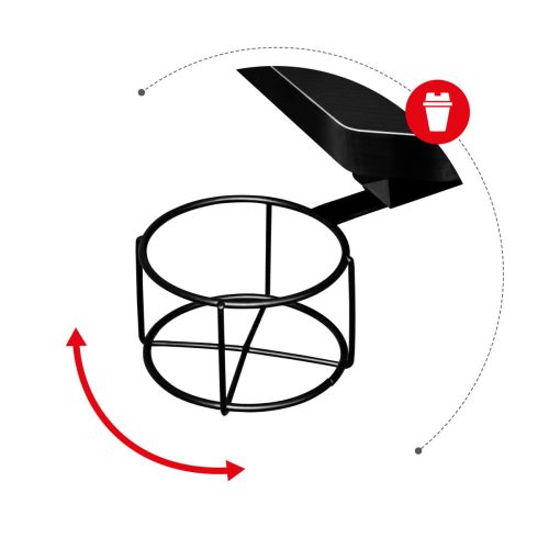 Hráčský stol Huzaro Hero 2.5 black, stol čierny.