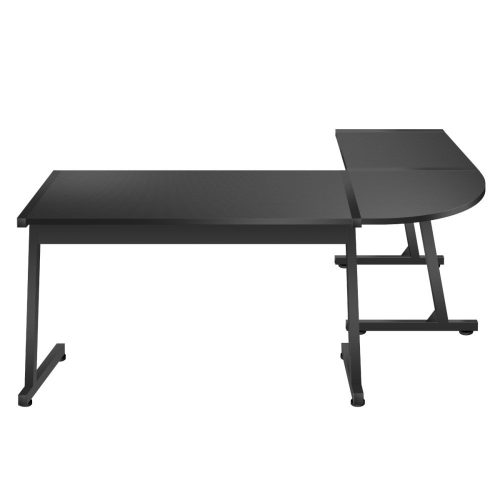 Herný rohový stôl Huzaro Hero 6.0 black, písací stôl čierny