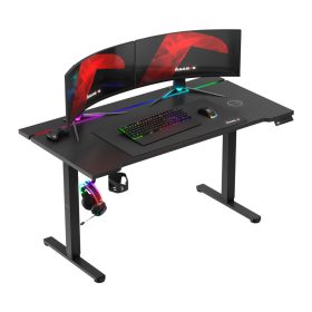   Huzaro Hero 8.7 gamer výškovo nastaviteľná elektrická stolová indukčná bezdrôtová rýchlonabíjačka, 10W RGB čierna