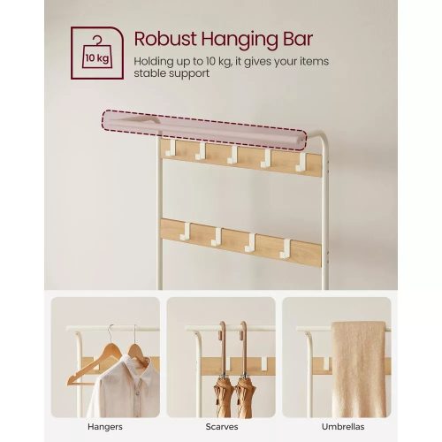 Vstupná chodba s vešiakovou policou, vešiakmi, botníkom a sedákom, dub.