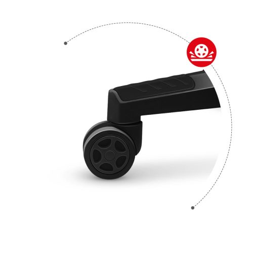 Huzaro Force 7.6 black hráčska stolička, polohovacie kreslo, materiál látka, bedrová opierka, opierka hlavy, tvarovaná pena s pamäťovou penou, čierna.