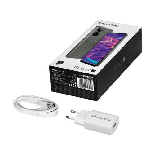 Smartfón Kruger&Matz FLOW 11 6,56" 4/64GB DualSIM 4000mAh LTE šedá