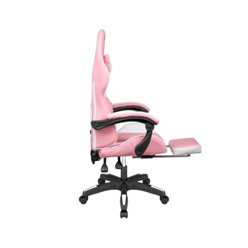 Herné kreslo Kruger&Matz Warrior GX-150 bielo-ružové